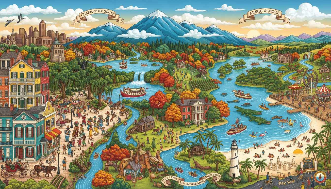 places to visit in south united states