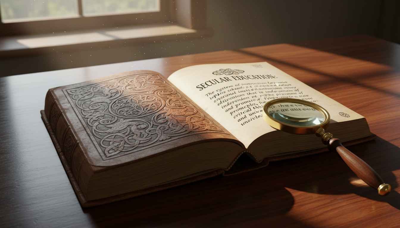 define secular education